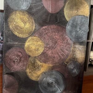 Abstract Circular Patterned Wall Art